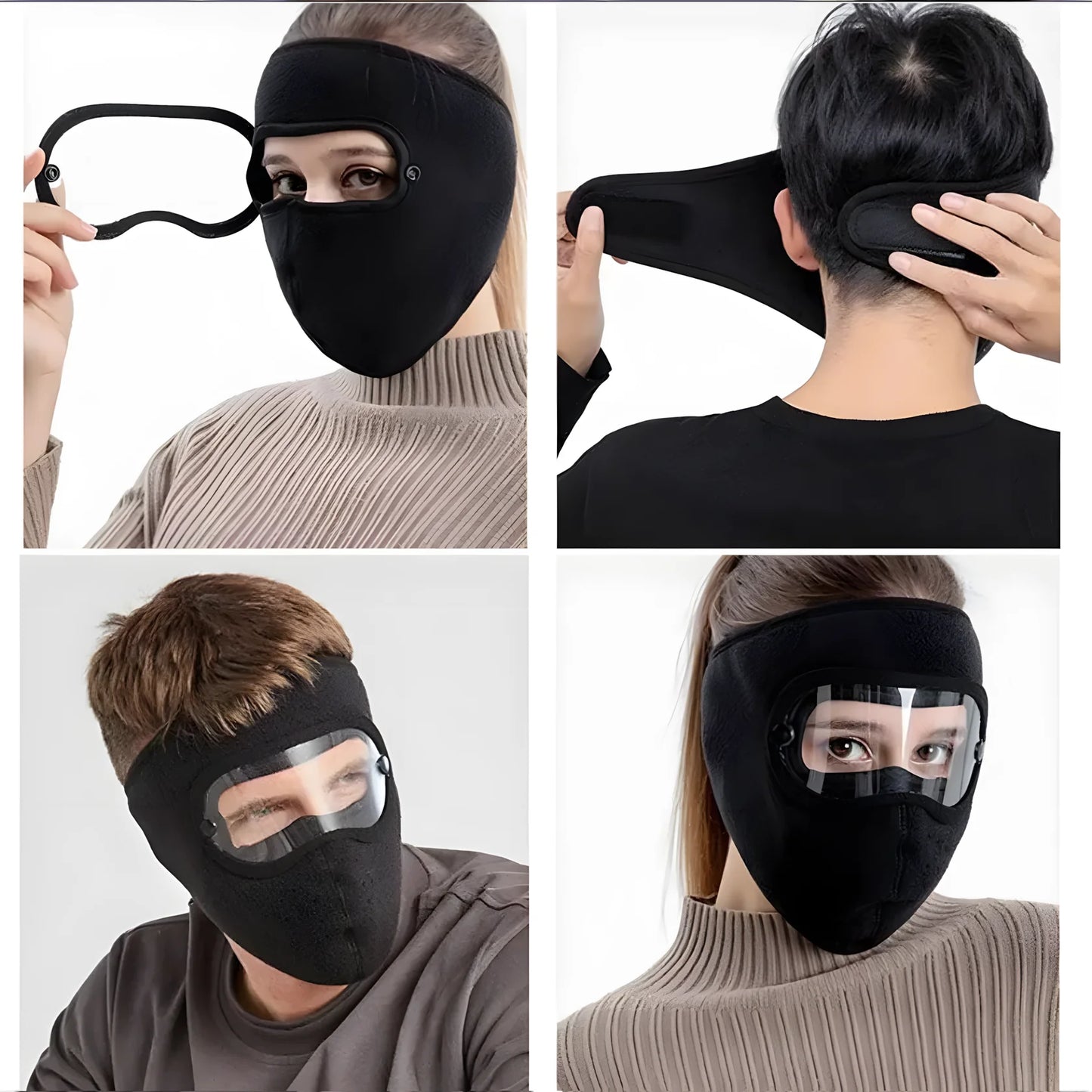 Wind and Smog Resistant Full Face Mask
