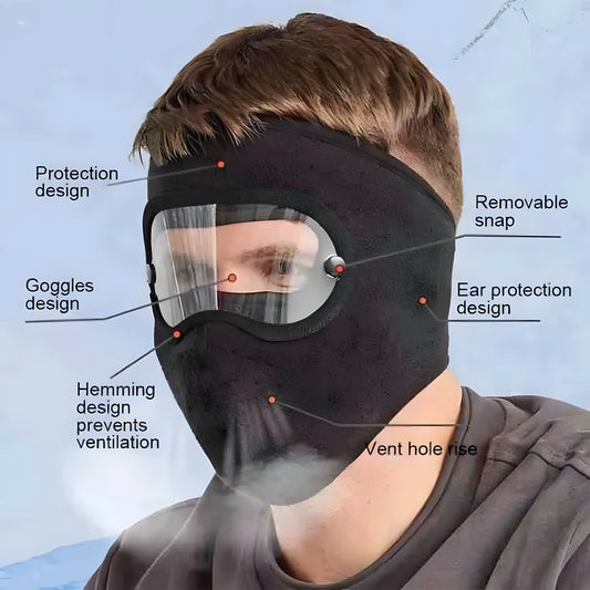 Wind and Smog Resistant Full Face Mask