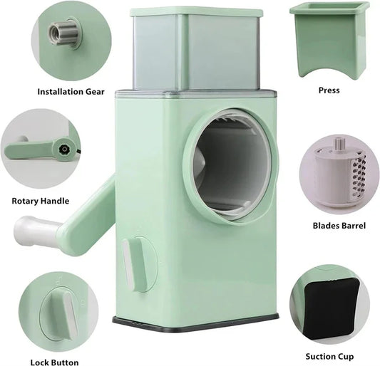 3 in 1 round Multifunctional Vegetable Chopper / Slicer /cutter