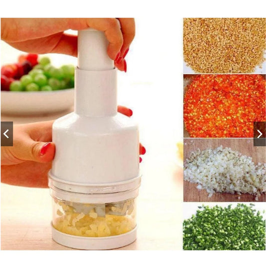 Manual Onion Chopper – Plastic Body with Stainless Steel Blade